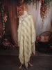 Ivory Cream Beads Embroidered Design Tissue Silk Straight Cut Salwar Suit with Matching Dupatta