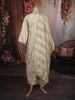 Ivory Cream Beads Embroidered Design Tissue Silk Straight Cut Salwar Suit with Matching Dupatta