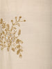 Ivory Cream Floral Beads Embroidered Design Pure Cotton Party Wear Straight Cut Salwar Suit with Matching Dupatta