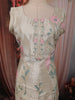 Ivory Cream Floral Thread Embroidered Design Chiffon Straight Cut Salwar Suit with Matching Designer Dupatta