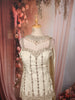Ivory Cream Floral Vine Thread Embroidered Design Tissue Banarasi Festive Wear Palazzo Suit with Matching Choker Dupatta