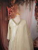 Ivory Cream Mirror Embroidered Design Tissue Silk Straight Cut Salwar Suit with Matching Dupatta