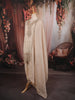 Ivory Cream Paisley Sequins and Beads Embroidered Design Tissue Silk Straight Cut Salwar Suit with Matching Dupatta