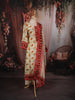 Ivory Cream Patola Floral Printed and Sequins Embroidered Design Crepe Silk Straight Cut Salwar Suit with Matching Dupatta