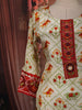 Ivory Cream Patola Floral Printed and Sequins Embroidered Design Crepe Silk Straight Cut Salwar Suit with Matching Dupatta