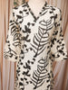 Ivory Ebony Foliage Design Printed Cotton Salwar Suit