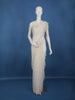 Ivory Embellished Design Net Saree