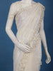 Ivory Embellished Design Net Saree