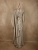 Ivory Floral Beads Embroidered Design Organza Palazzo Suit with Dupatta