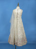 Ivory Floral Design Kids Georgette Gown