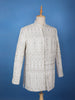 Ivory Floral Designed Cotton Sherwani Suit - Diadem