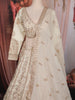 Ivory Floral Embroidered Bridal Raw Silk Lehenga