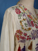 Ivory Floral Embroidered Cotton Salwar Suit