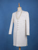 Ivory Floral Embroidered Cotton Sherwani Suit - Diadem
