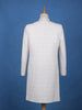 Ivory Floral Embroidered Cotton Sherwani Suit - Diadem