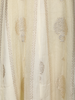 Ivory Floral Embroidered Design Tissue Silk Palazzo Suit with Dupatta