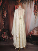 Ivory Floral Embroidered Design Tissue Silk Palazzo Suit with Dupatta
