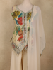 Ivory Floral Embroidered Georgette Palazzo Suit