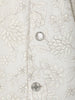 Ivory Floral Embroidered Kids Georgette Sherwani Set