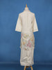Ivory Floral Embroidered Cotton Salwar Suit