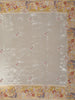 Ivory Floral Embroidered Tissue Organza Saree with Designer Border