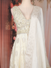 Ivory Floral Embroidered Tissue Silk Palazzo Suit with Dupatta