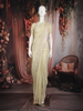 Ivory Floral Heavy Sequins and Beads Embroidered Design Tissue Designer Saree
