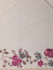 Ivory Floral Printed Chiffon Saree with Scallop Floral Border
