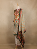 Ivory Floral Printed Cotton Salwar Suit