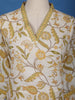 Ivory Floral Printed Cotton Salwar Suit - Diadem
