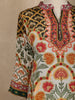 Ivory Floral Printed Cotton Salwar Suit
