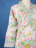 Ivory Floral Printed Cotton Salwar Suit - Diadem