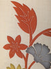 Ivory Floral Printed Cotton Salwar Suit with Rust Printed Dupatta