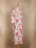 Ivory Floral Printed Design Cotton Kurti