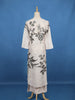 Ivory Floral Printed Design Cotton Salwar Suit