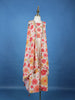 Ivory Floral Printed Kids Palazzo Suit With Cape Jacket