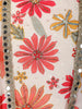 Ivory Floral Printed Kids Palazzo Suit With Cape Jacket