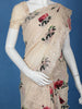 Ivory Floral Prints Sequins Design Chiffon Saree