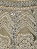 Ivory Floral Sequins Embroidered Mermaid Net Lehenga With Dupatta
