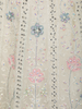 Ivory Floral Thread Embroidery Design Net Engagement Gown with Dupatta