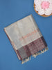 Ivory Geometric Woven Fancy Art Silk Saree