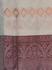 Ivory Geometric Woven Fancy Art Silk Saree