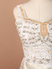 Ivory Gold Floral Brocade Zari Woven Design Organza Fancy Lehenga with Matching Dupatta