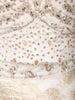 Ivory Gold Floral Brocade Zari Woven Design Organza Fancy Lehenga with Matching Dupatta