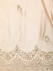 Ivory Gold Floral Heavy Sequins and Beads Embroidered Tissue Designer Saree