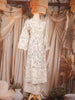 Ivory Leaf Printed Cotton Salwar Suit