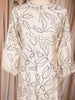 Ivory Leaf Printed Cotton Salwar Suit