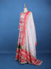 Ivory Multi-Floral Printed Anarkali Cotton Gown with Dupatta - Diadem