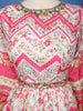 Ivory Multi-Floral Printed Anarkali Cotton Gown with Dupatta - Diadem