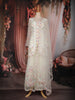 Ivory Pastel Floral Sequins Embroidered Net Palazzo with Dupatta